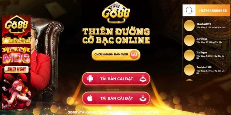 Đôi nét về các sảnh chơi game Go 88